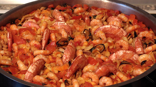 Rezept: Meeresfrüchte-Paella